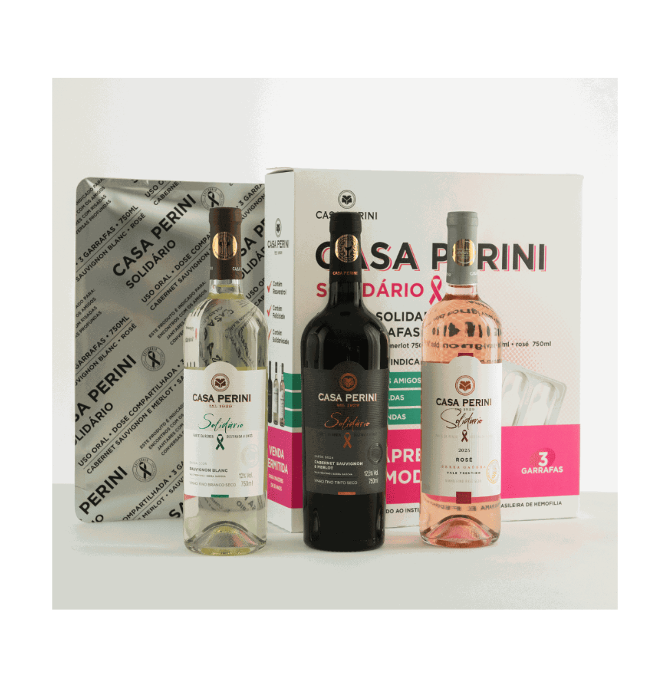 Box Vinho Casa Perini Solidário - 3x750ml