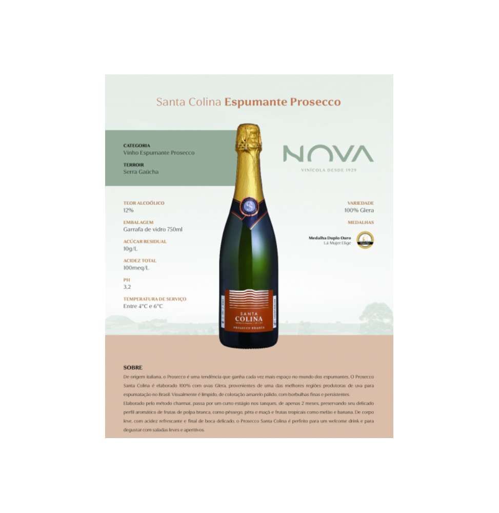 Espumante Santa Colina Prosecco 750ml