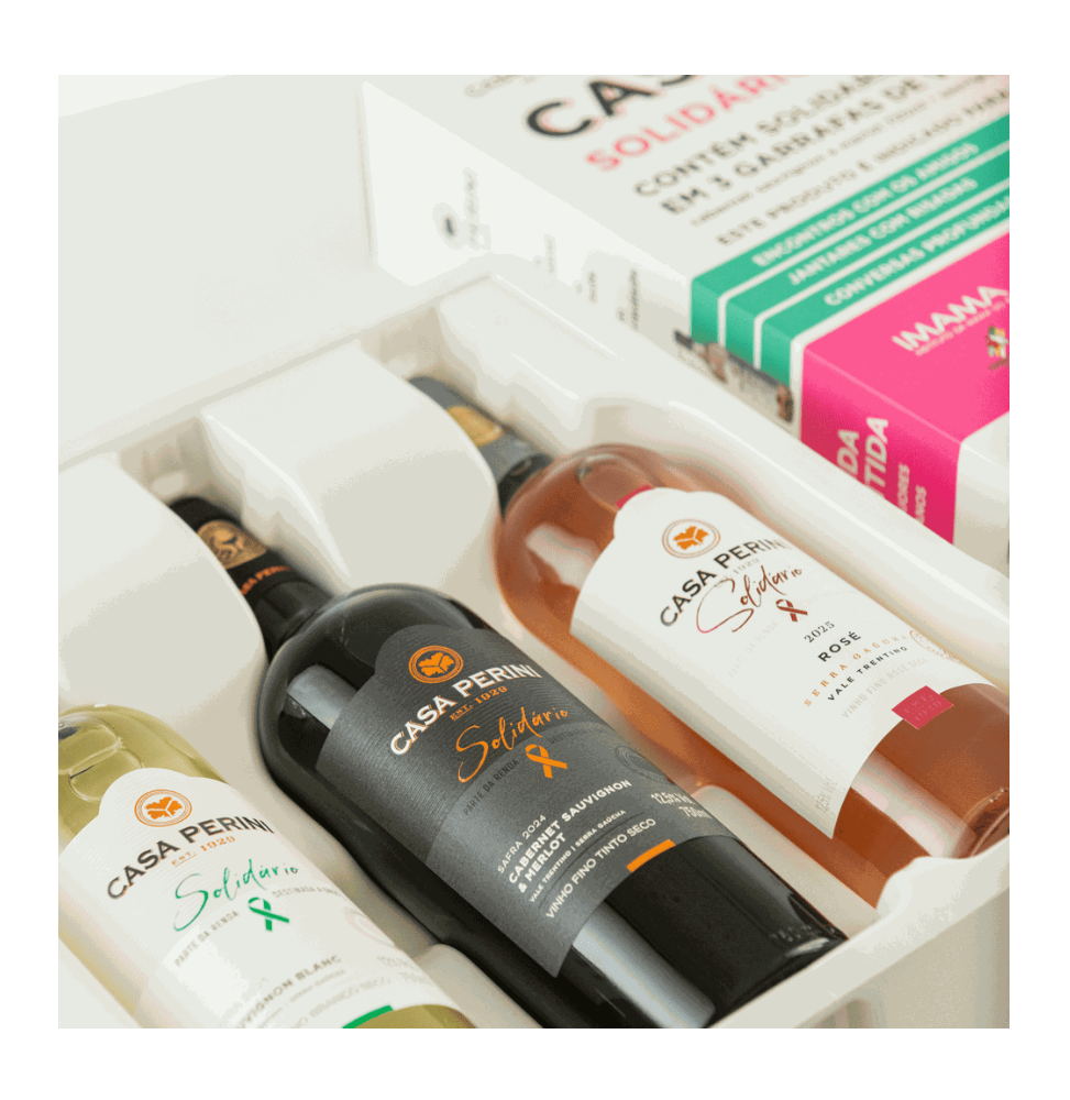 Box Vinho Casa Perini Solidário - 3x750ml