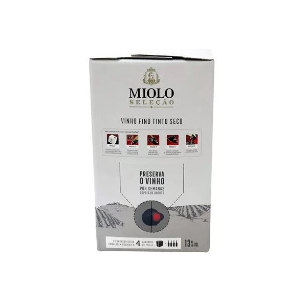 Vinho Miolo Seleção Cabernet & Merlot Bag In Box 3L