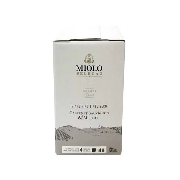Vinho Miolo Seleção Cabernet & Merlot Bag In Box 3L
