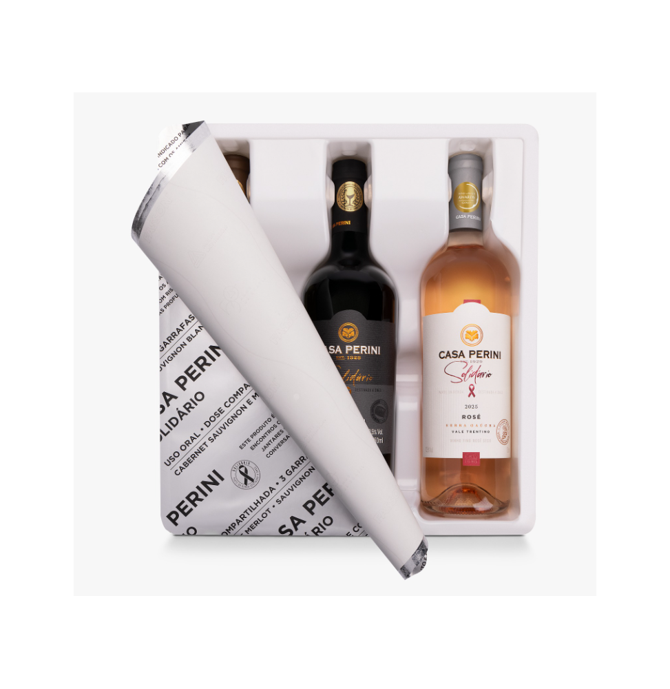 Box Vinho Casa Perini Solidário - 3x750ml