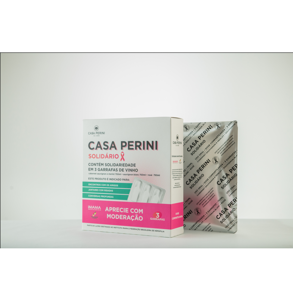 Box Vinho Casa Perini Solidário - 3x750ml