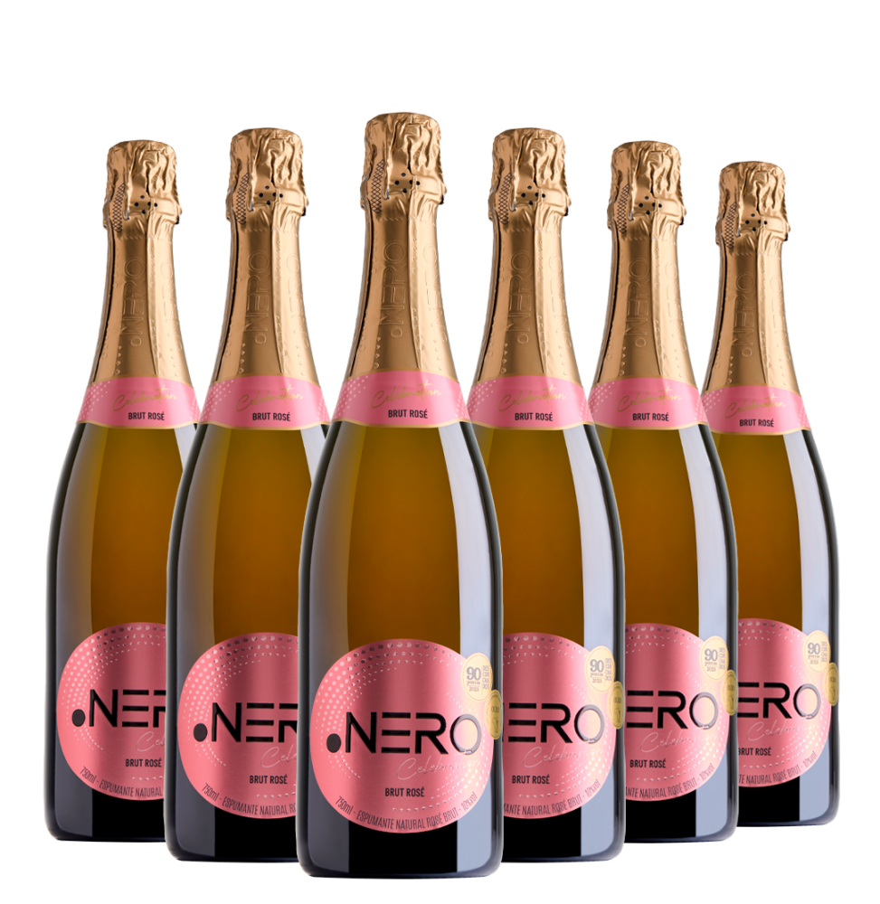Pack Espumante Ponto Nero Celebration Brut Rosé 750ml