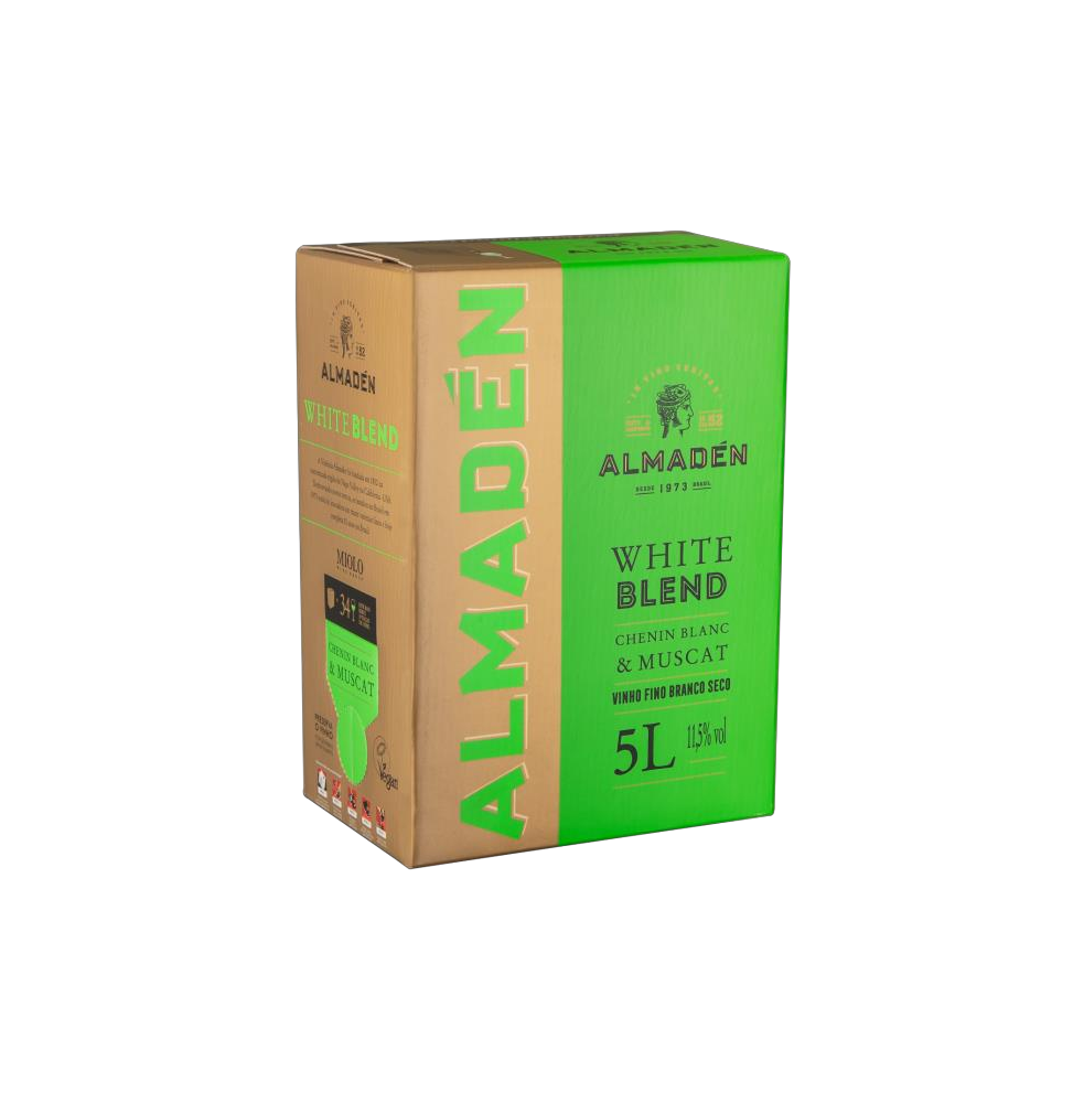 Vinho Almadén White Blend Chenin Blanc & Muscat Bag In Box 5L