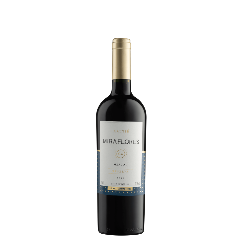 Vinho Amitié Tinto Miraflores Reserva Merlot 750ml