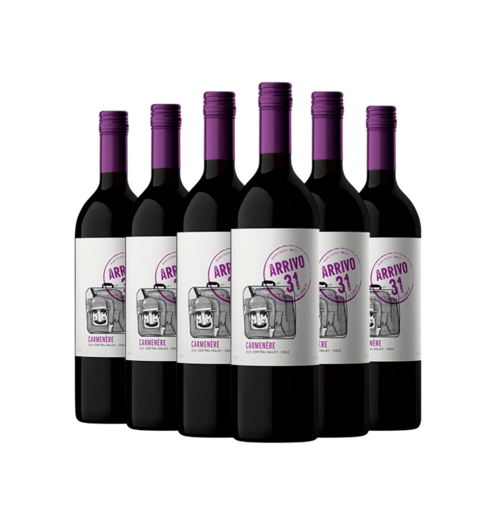 PACK Vinho Arrivo 31 Carmenère 750ml